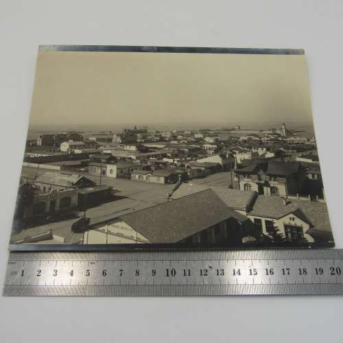 Photo by Erich Staebe of Omaruru of Swakopmund Hansa Hotel & Campe Backerei visible - early 1900`s
