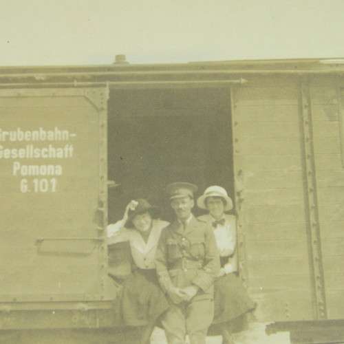 Original photo of Train coach of the Grubenbahn