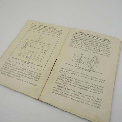 Electric clocks - Principles Construction and working with over 200 Illustrations - cover damaged