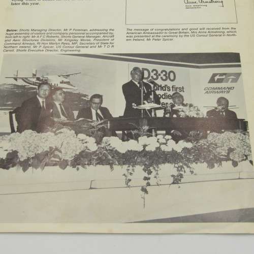 SD 3 - 30 Aircraft Shorts pamflet 1976