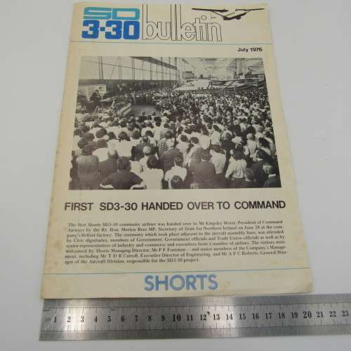 SD 3 - 30 Aircraft Shorts pamflet 1976