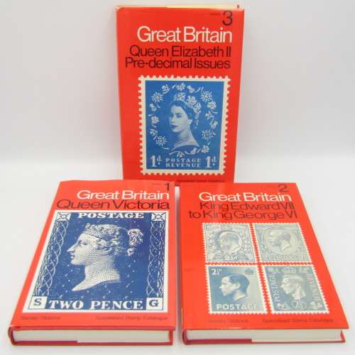 Great Britain Stanley Gibbons Specialised Stamps Catalogue Vol 1, 2 & 3 - excellent condition