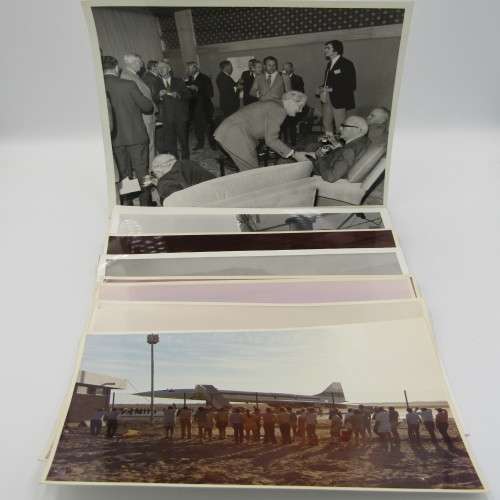Lot of 8 Concorde related photos - Concorde in South Africa - British Aircraft corporation