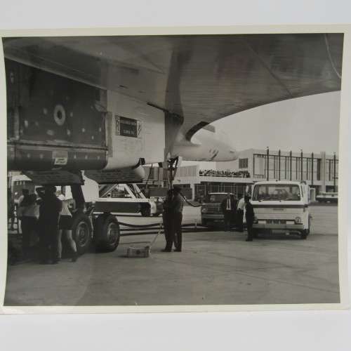 Lot of 8 Concorde related photos - Concorde in South Africa - British Aircraft corporation