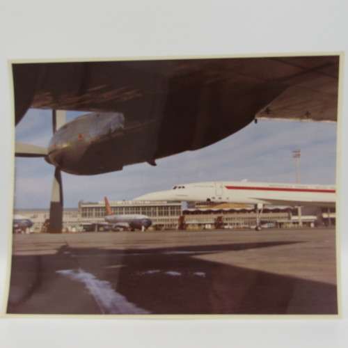 Lot of 8 Concorde related photos - Concorde in South Africa - British Aircraft corporation