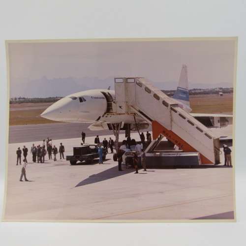 Lot of 8 Concorde related photos - Concorde in South Africa - British Aircraft corporation