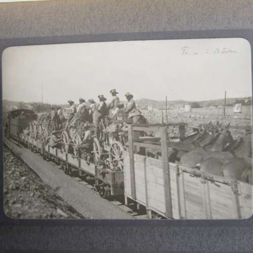 Collection of original German South West Africa photos - including Schutstrupfe, early Windhoek etc