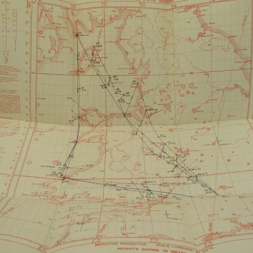 Air Navigation - Royal Air Force 1944 WW2 edition with Map in inside cover plus fold outs