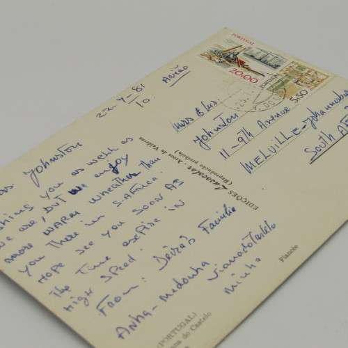 Lot of 11 Portugal vintage postcards - all used with Stamps
