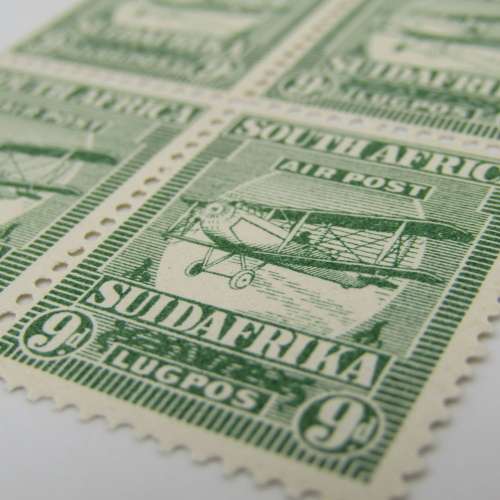 South Africa 1925 1st Airmail stamps