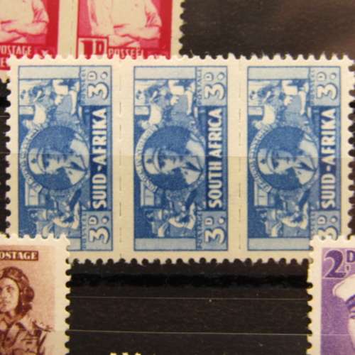 South Africa Reduced size war Effort stamps SACC 95-102
