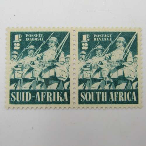 South Africa War Effort stamp issue SACC 87-94 mint pairs - most lightly hinged