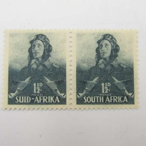 South Africa War Effort stamp issue SACC 87-94 mint pairs - most lightly hinged