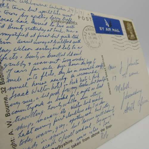 Lot of 15 postcards all with British stamps - all different