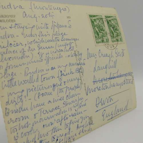 Lot of 11 Vintage Jugoslavija postcards - used with stamps