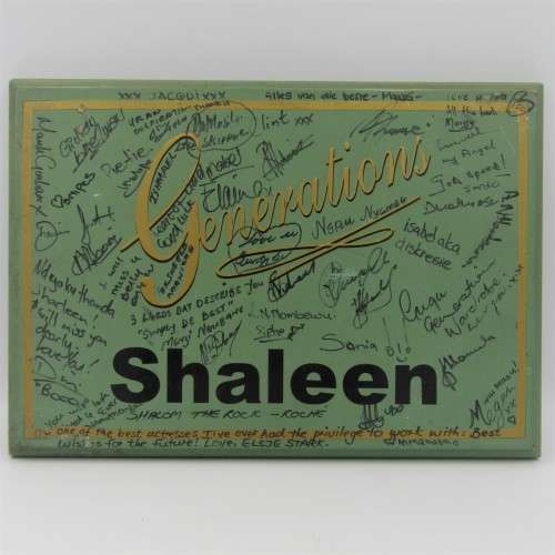 Plaque given by the cast of Generations to Shaleen Surtie Richards