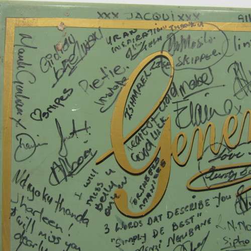 Plaque given by the cast of Generations to Shaleen Surtie Richards