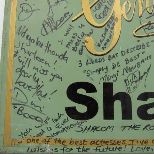 Plaque given by the cast of Generations to Shaleen Surtie Richards