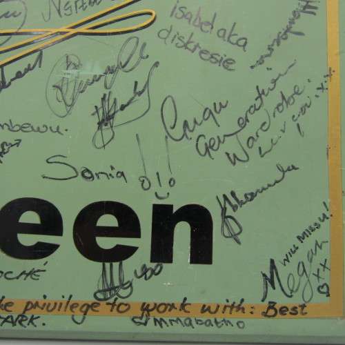 Plaque given by the cast of Generations to Shaleen Surtie Richards