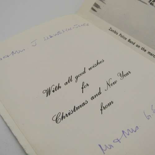 Zambia Police Christmas and New Years card