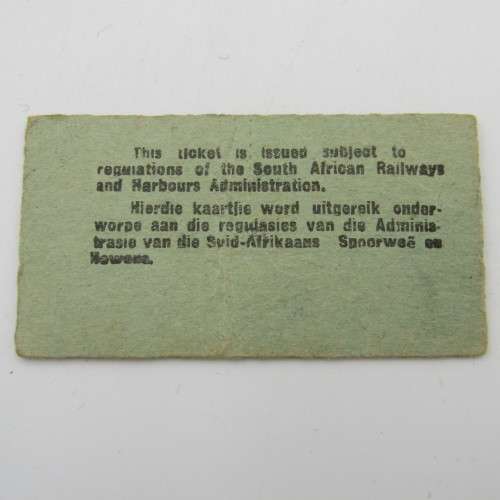 Lot of 3 x 1940`s train tickets to Rondebosch