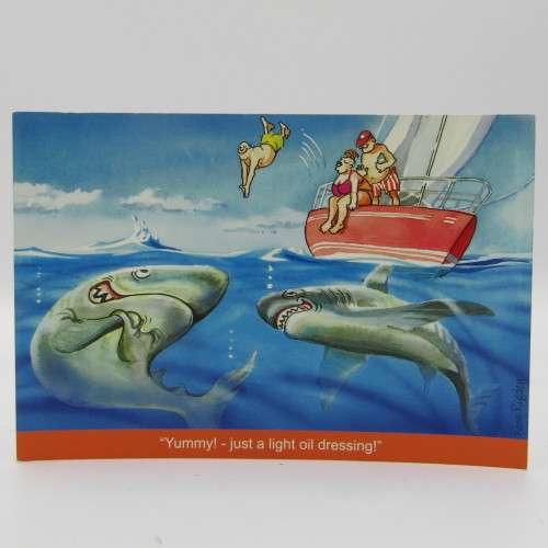Lot of 6 vintage funny postcards