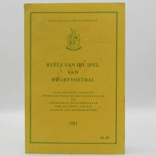 Laws of the Game of Rugby football - 1981 edition by South African Rugby Board