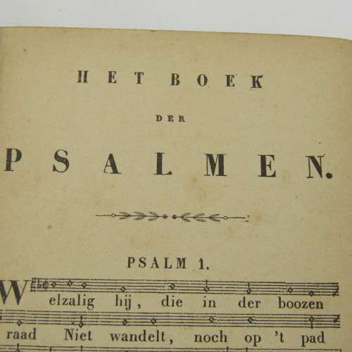 1867 Dutch Psalmen book