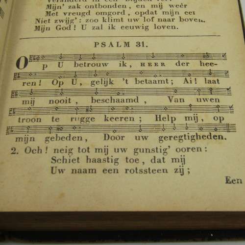 1867 Dutch Psalmen book