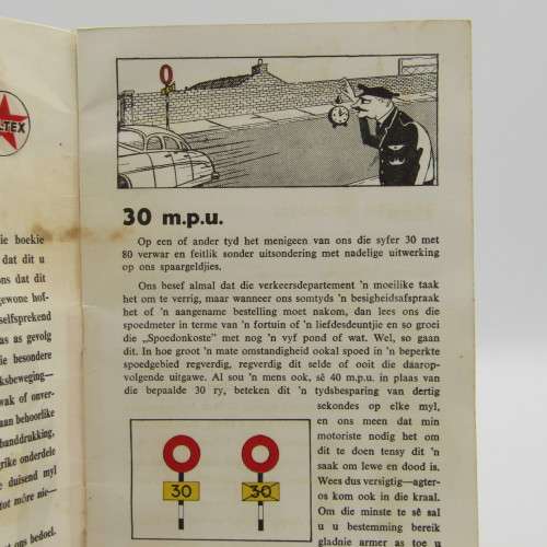 Vintage Caltex Spyt kom altyd te laat booklet