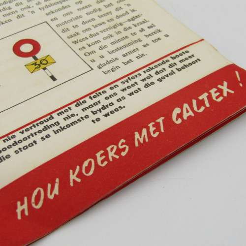 Vintage Caltex Spyt kom altyd te laat booklet