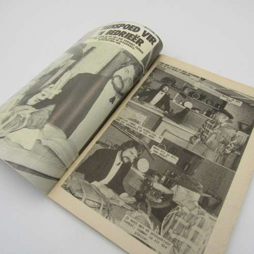 Die Swart Luiperd no 166 Afrikaans photo comic book excellent