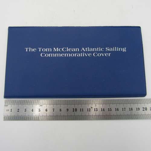 Tom McClean Atlantic Sailing cover 1983 - signed by him