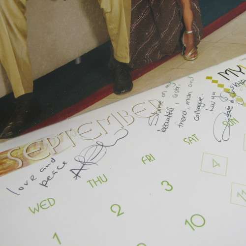 2004 Generations calendar signed by the actors next to their photos