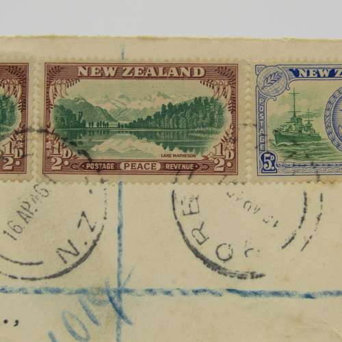 Registered Letter sent from Gore New Zealand to Rondebosch , South Africa