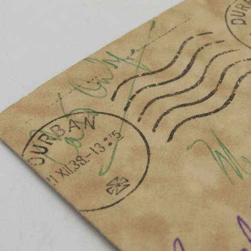 Letter sent from Durban to Pretoria - redirected to Salisbury House - with 1/2 cent stamp