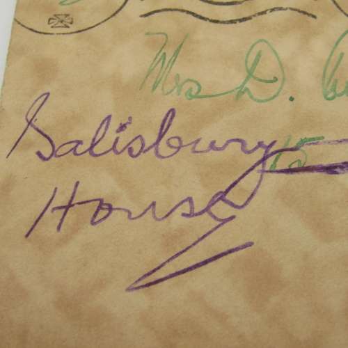 Letter sent from Durban to Pretoria - redirected to Salisbury House - with 1/2 cent stamp