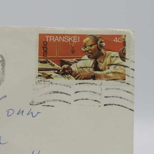 Letter sent from Umtata, Transkei to Strand , South Africa with 4c Transkei stamp cancelled