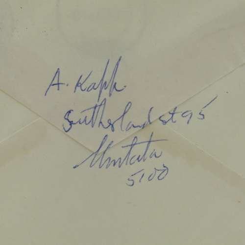 Letter sent from Umtata Transkei to Strand, South Africa with 4c Transkei stamp cancelled