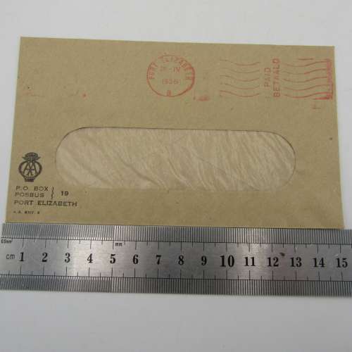 Official AA Stationery used 1956