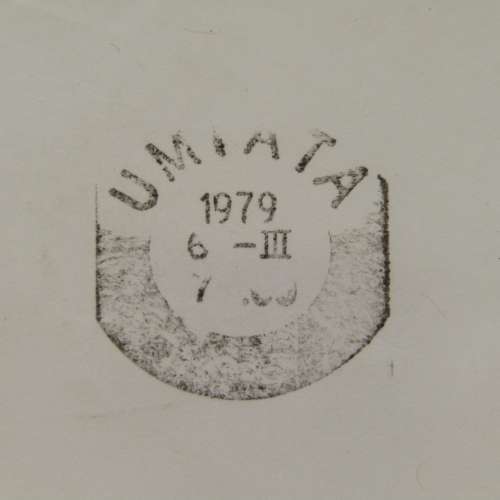 Letter sent from Umtata, Transkei to Strand, South Africa with Transkei stamp cancelled