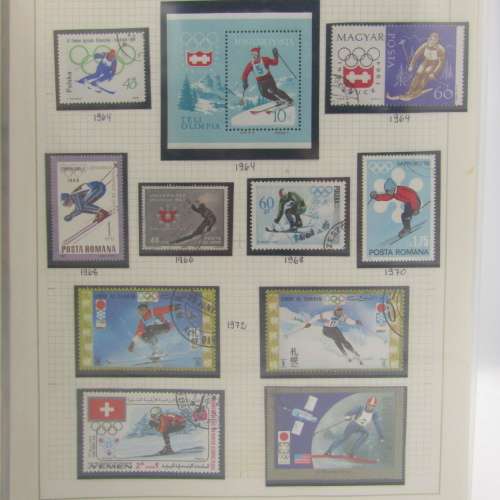 Mountaineering and Skiing themed album with over 370 stamps