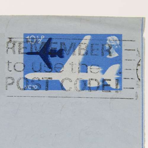 Air Letter sent from Barnsley South Yorkshire to Vereeniging , South Africa