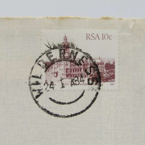 Letter sent on Wilderness Hotel Stationary - posted on 24 January 1984