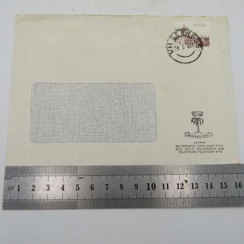 Letter sent on Wilderness Hotel Stationary - posted on 24 January 1984