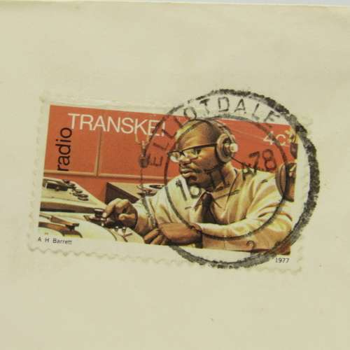 Letter sent from Elliotdale, Transkei to Strand, South Africa with 4c Transkei stamp cancelled
