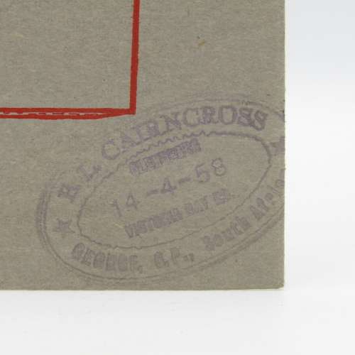 Letter sent on Punch Stationery from London to George , South Africa with British stamp cancelled