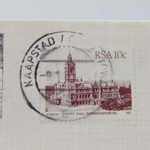 Letter sent to Bellville from Cape Town with Buy Defense Bonds cancellation
