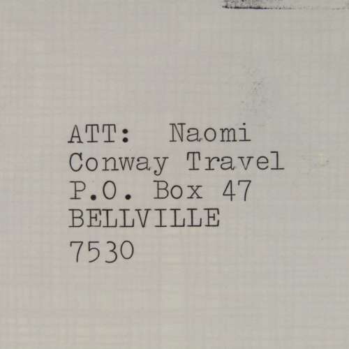 Letter sent to Bellville from Cape Town with Buy Defense Bonds cancellation