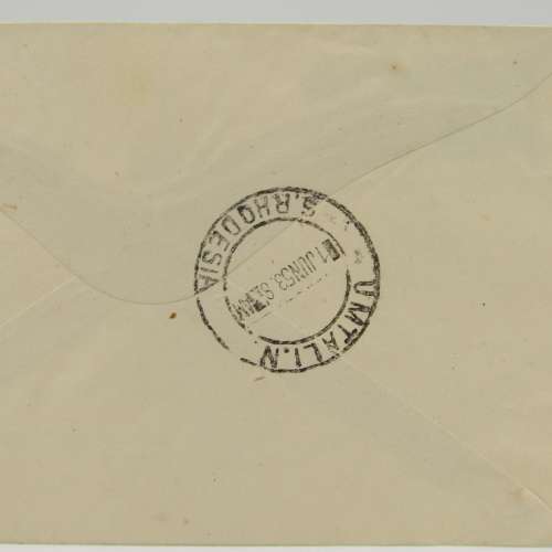 Registered letter sent from Umtali (2) (North) to Pinelands, South Africa